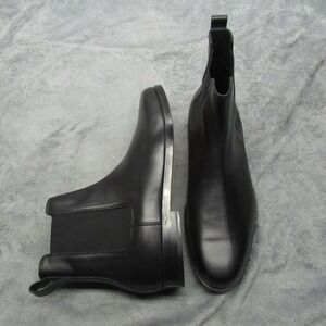 KOIO Boots Mens 13 Black Leather Pull On Combat Chelsea 47EU Made in Italy NEW